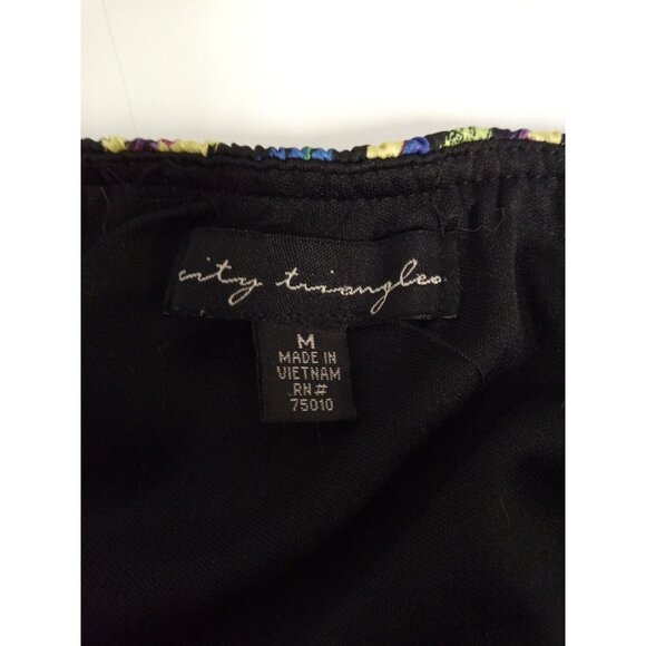 city triangles Junior's Blue Red Geometric Ruffle Mini Dress Size M - Picture 5 of 6